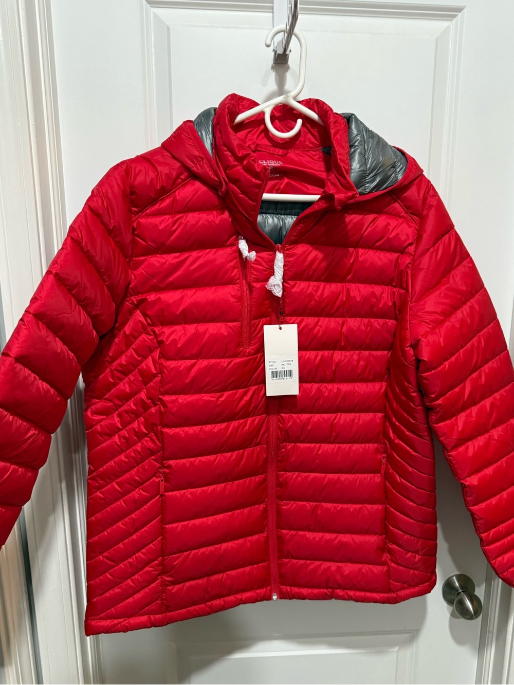 Clique Hudson Insulated Full-Zip Puffer Jacket Red XXL NWT